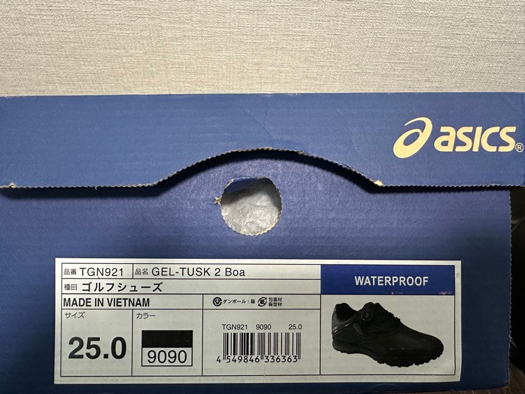 ゴルフシューズASICS TGN921 GEL-TUSK 2 Boa 25㎝
