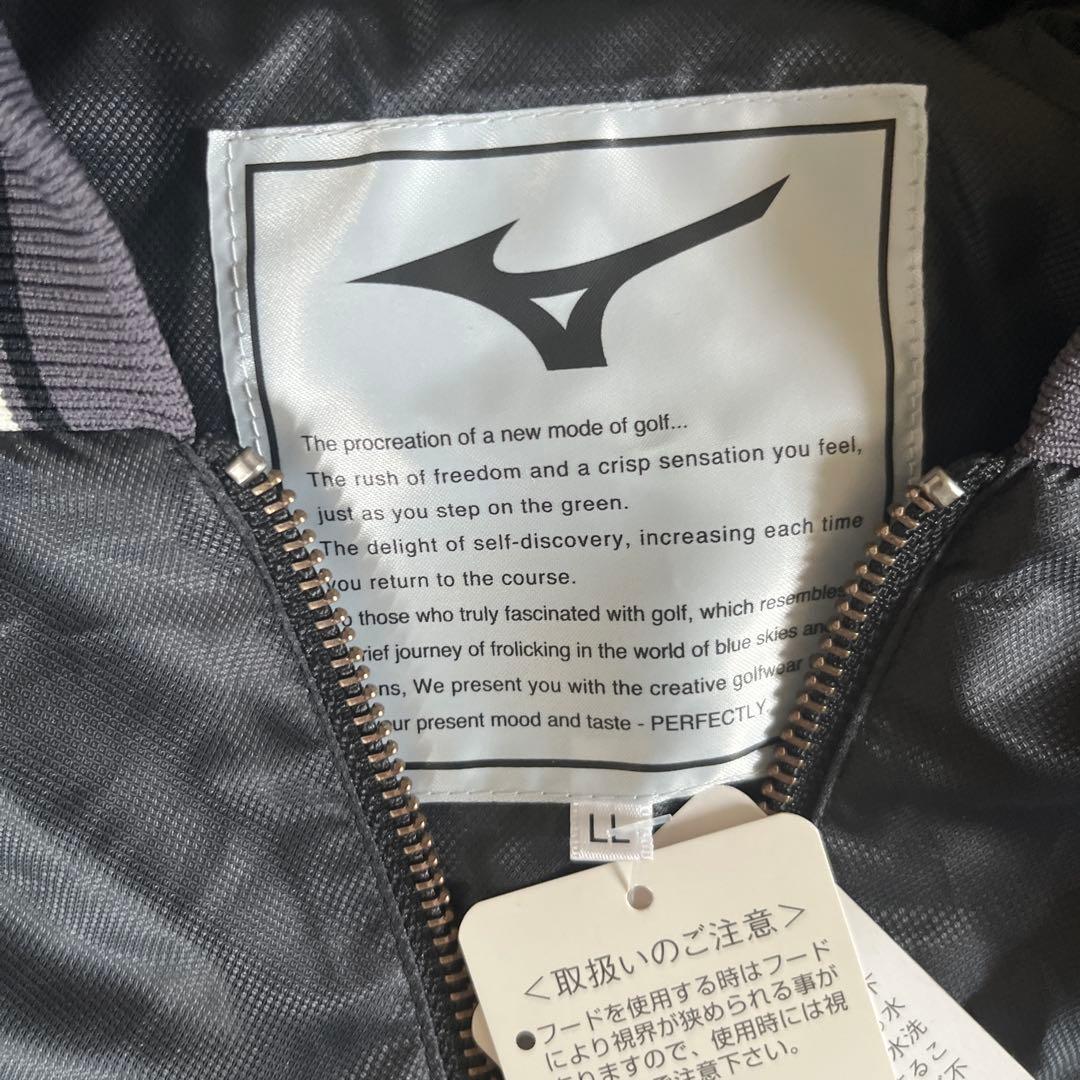 未消化タグ付き　GOLF mizuno 撥水加工　フード付き　ナイロン　パーカー