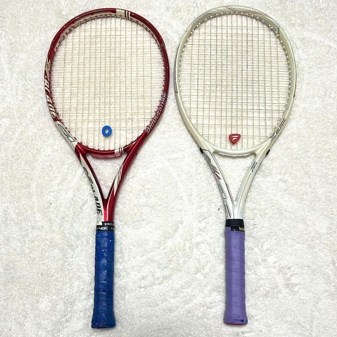 ブリヂストン　テニスラケット　X-BLADE 290、285 セット　赤　白