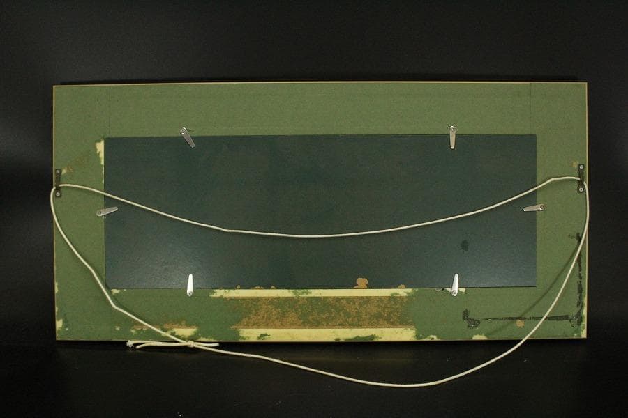 徳田春邦 作 赤富 57cmx27.5cm 真筆保証(ZE704)