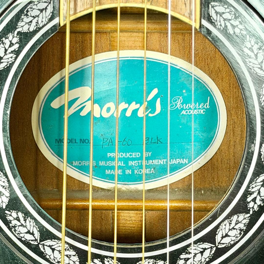 Morris「PA-60 BLK」Powered Acoustic Guitar