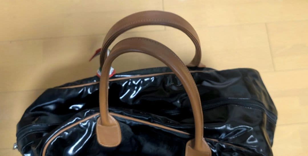 オロビアンコ ボストンバッグ ブラック エナメル ゴルフ