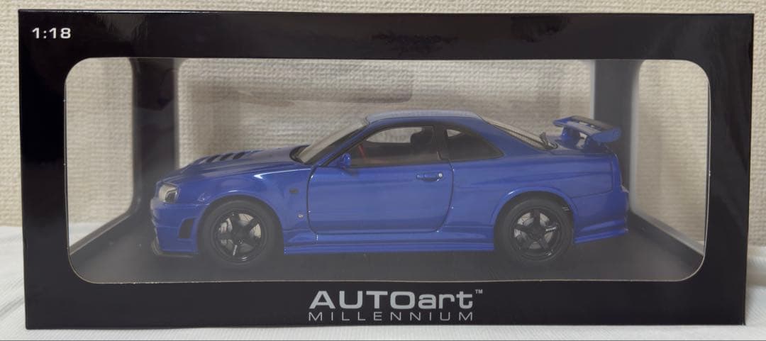 AUTOart 1/18ニスモ R34 GT-R Z-tune ベイサイドブルー
