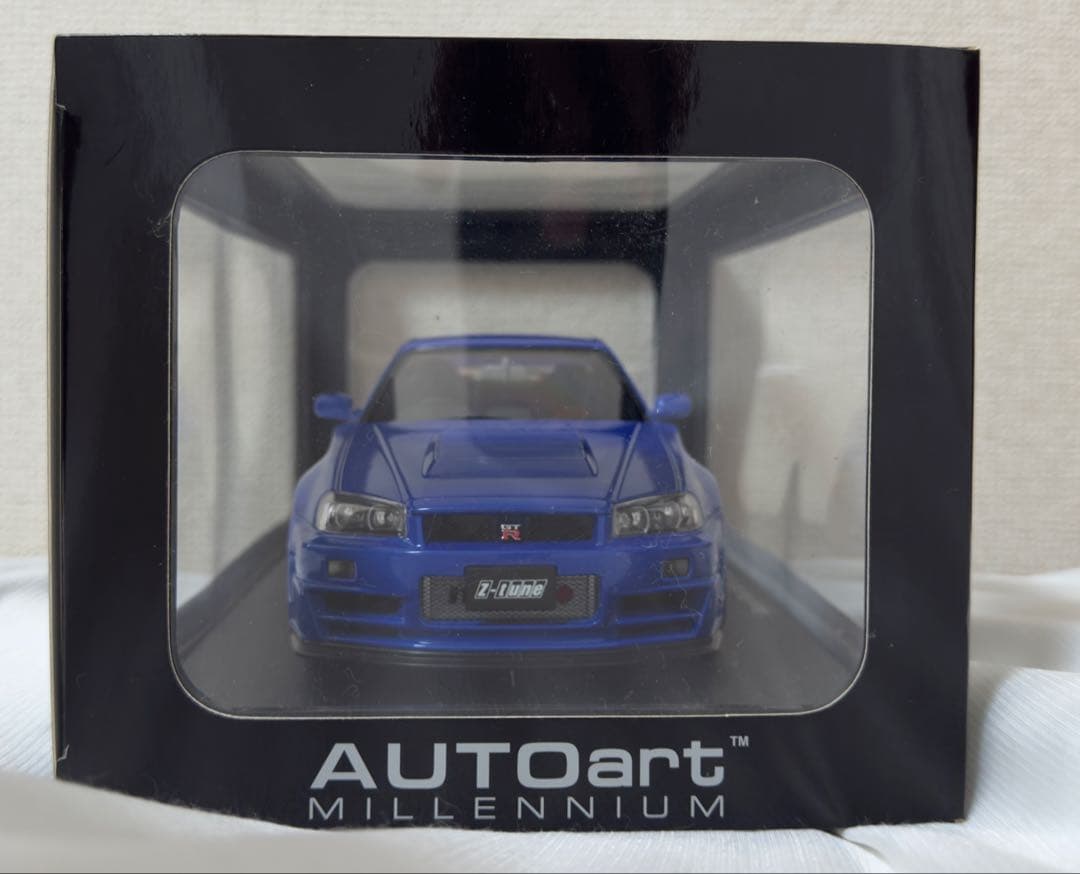 AUTOart 1/18ニスモ R34 GT-R Z-tune ベイサイドブルー