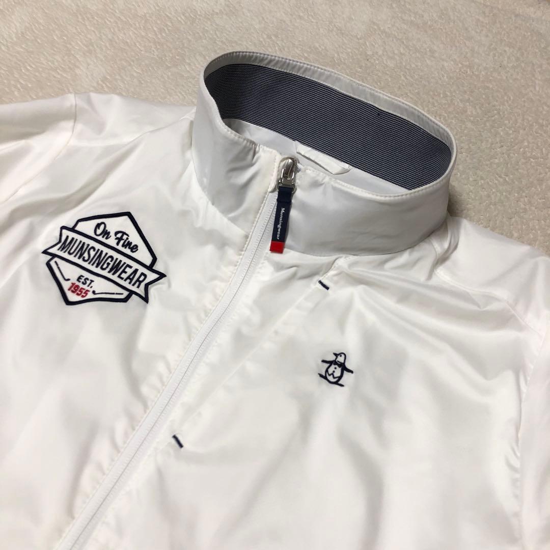 Munsingwear(マンシングウェア) ナイロンブルゾン 白 メンズ L