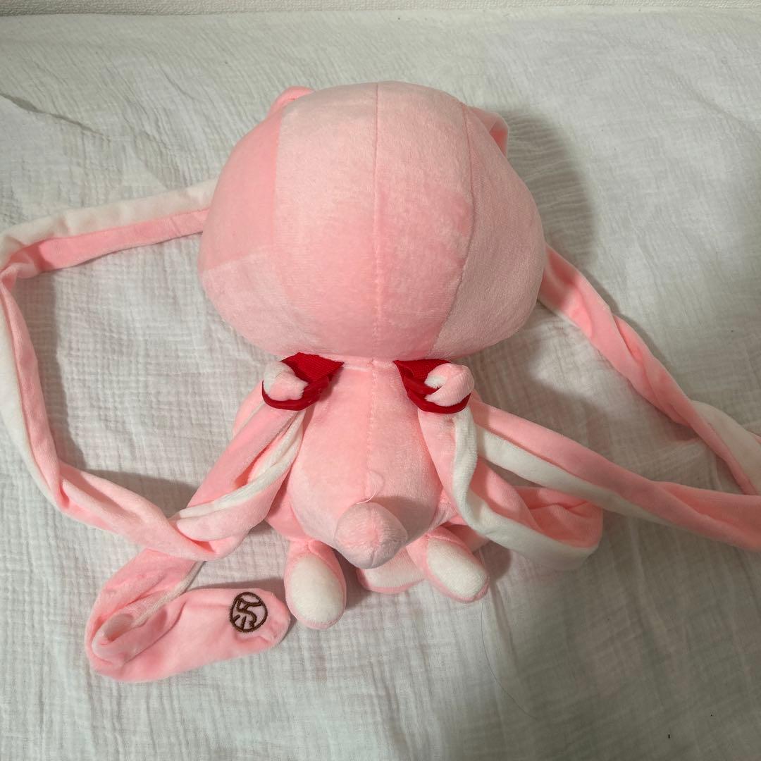 汎用うさぎ　ぬいぐるみ　リュック　 ピンク　森チャック いたずらぐまのグルーミー