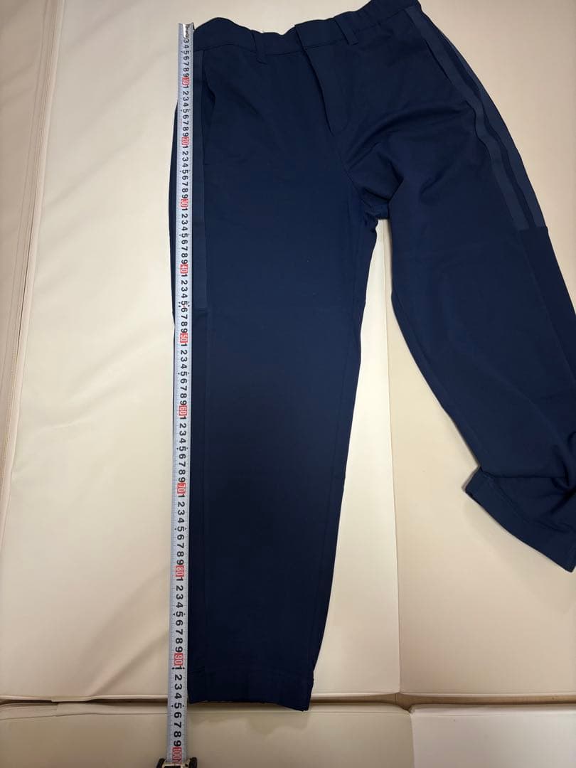 adidas レギュラーフィット テーパードパンツ M ネイビー