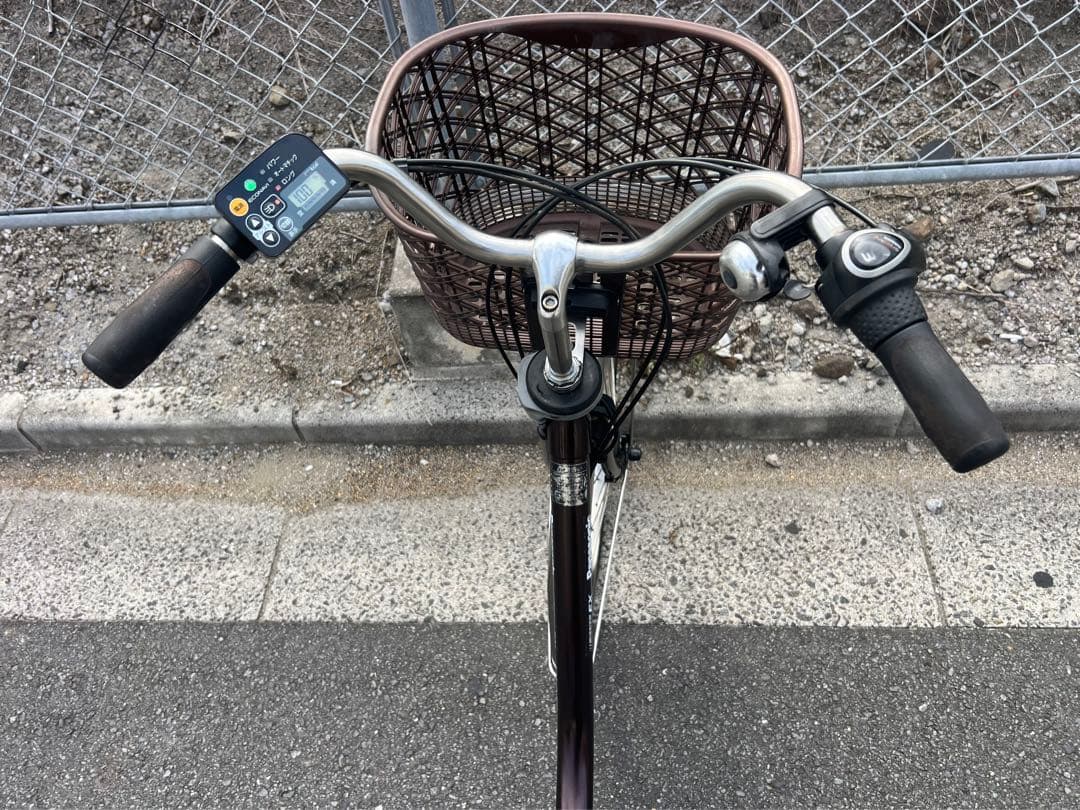 Panasonic新基準電動アシスト自転車程度の良いバッテリー付き関東圏配送可能