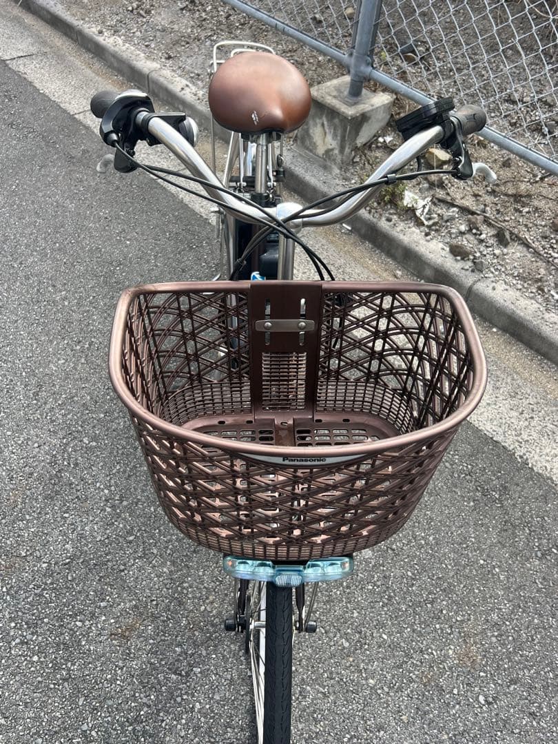 Panasonic新基準電動アシスト自転車程度の良いバッテリー付き関東圏配送可能