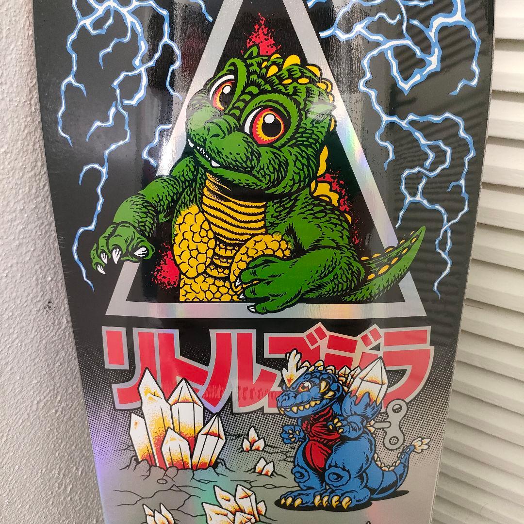新品 サンタクルーズ×ゴジラ オールドスクールデッキ 9.89 リトルゴジラ
