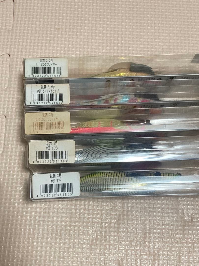 超動餌木 乱舞　初期型 廃盤品 ハヤブサ　5本セット　タングステン