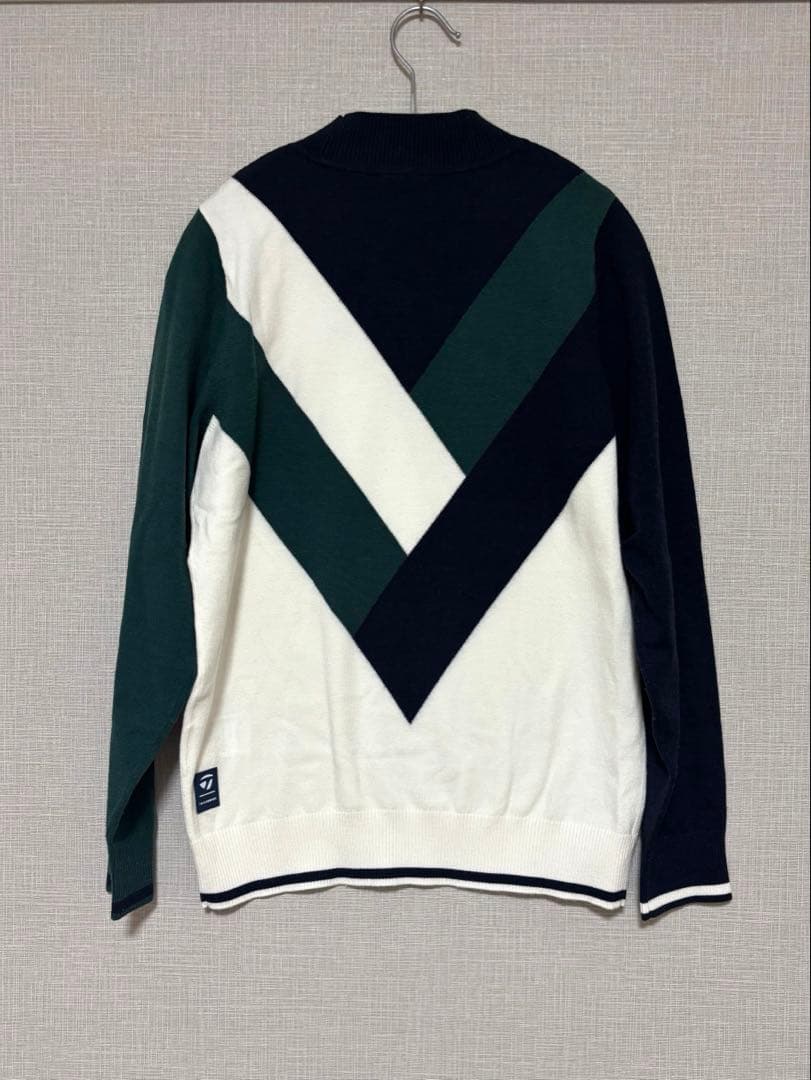 【TaylorMade】カラーブロックモックセーター