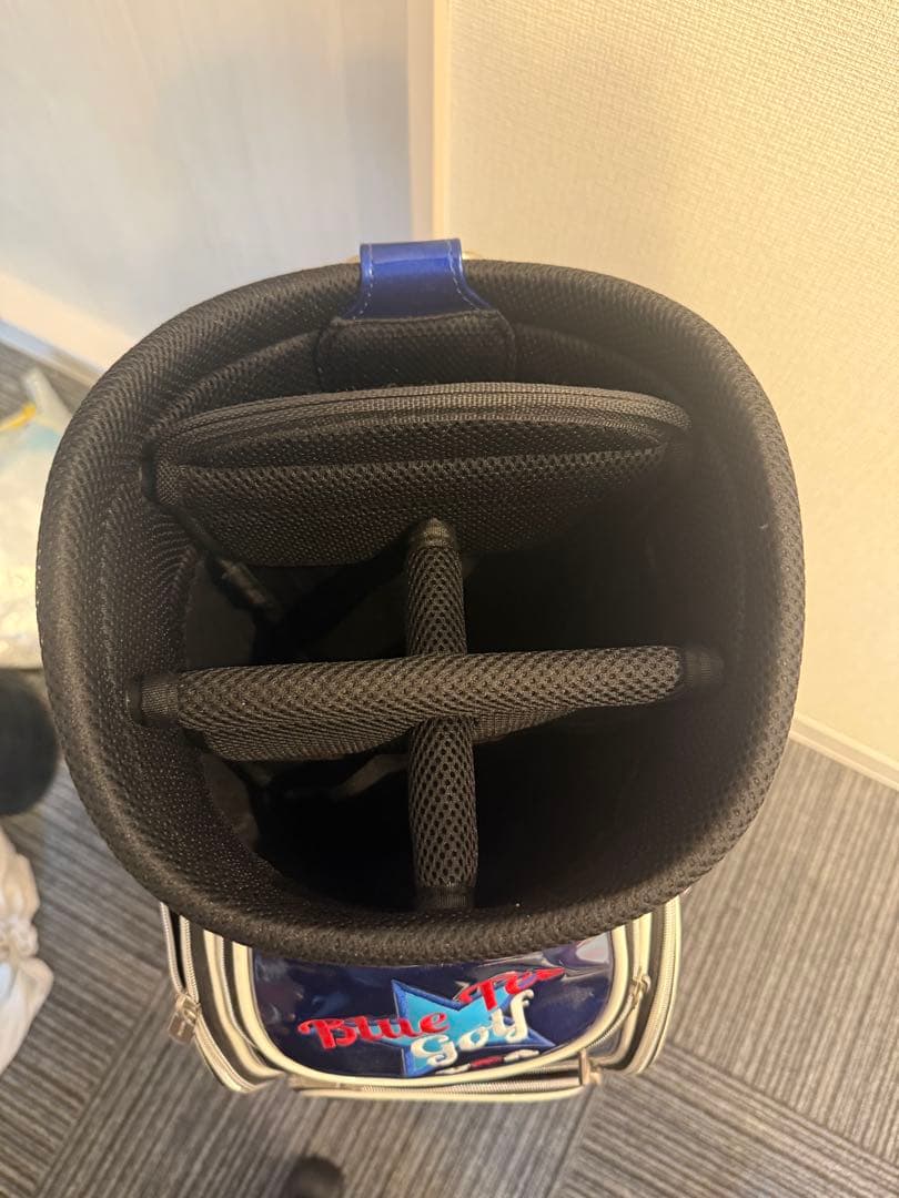 青色 スタンド式ゴルフバッグ