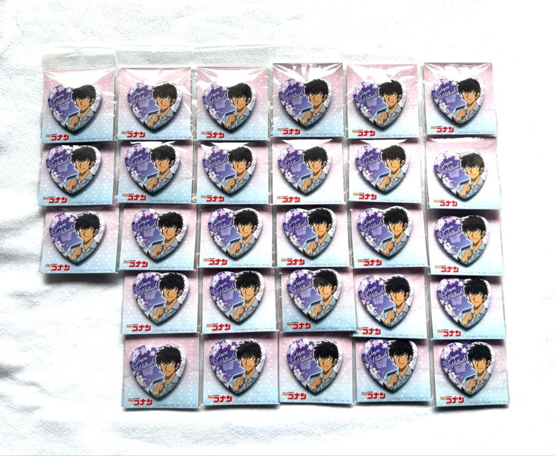 名探偵コナン 松田陣平 ハート型缶バッジ 28点セット