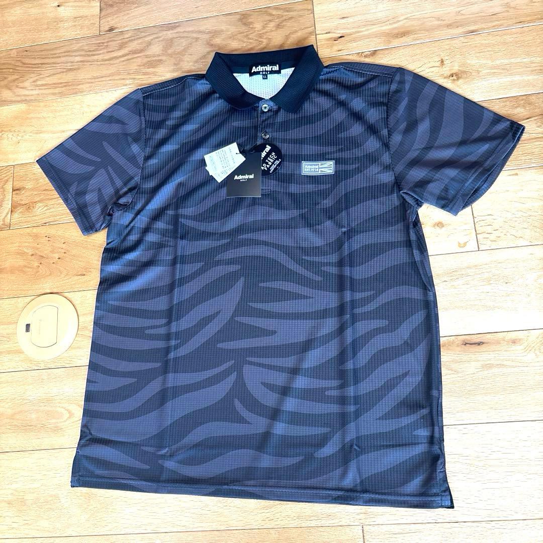Admiral GOLF★オシャレなビッグロゴ ゼブラ柄ゴルフウェア★LL★新品