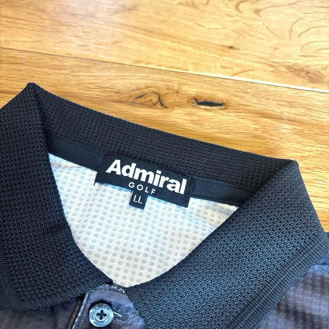 Admiral GOLF★オシャレなビッグロゴ ゼブラ柄ゴルフウェア★LL★新品