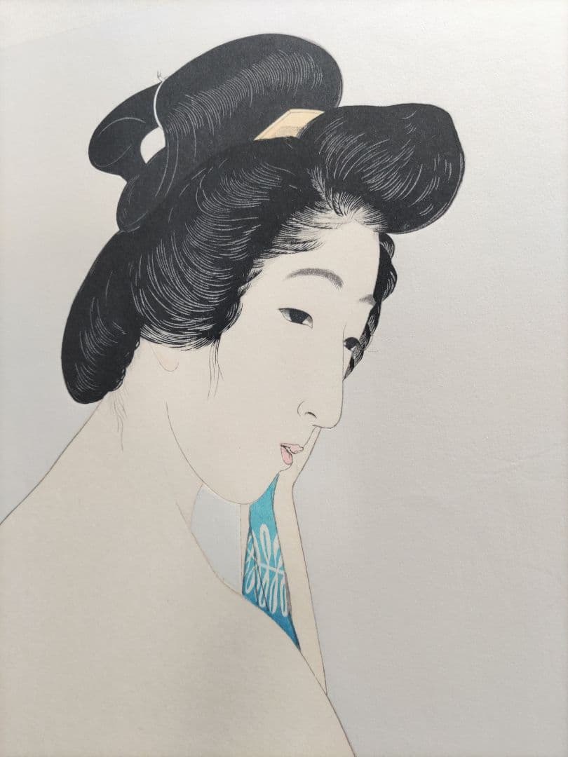 新版 橋口五葉集 『やわはだ』手摺木版画 丹青社版 大判 新版画 美人画