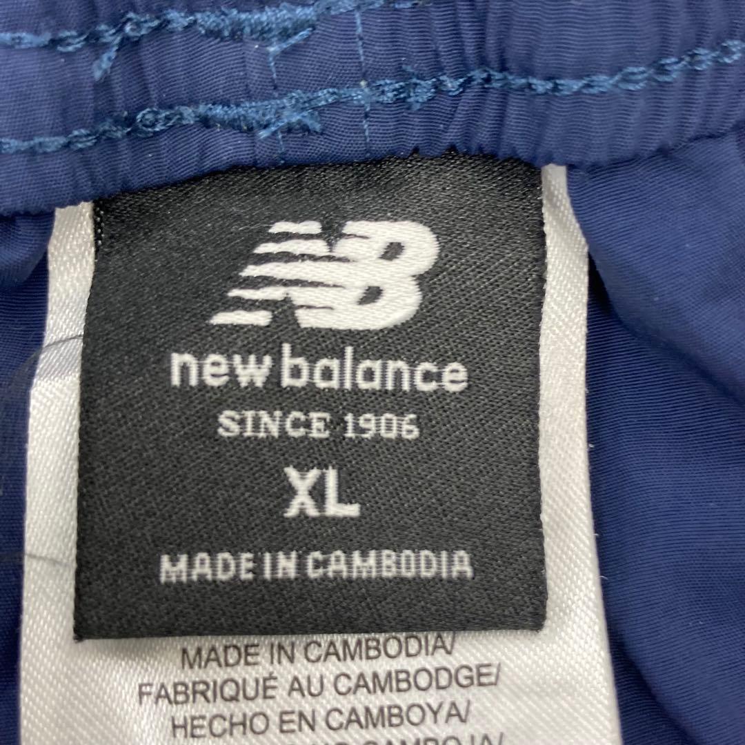 new balance ニューバランス トレーニング パンツ ナイロン 紺 XL