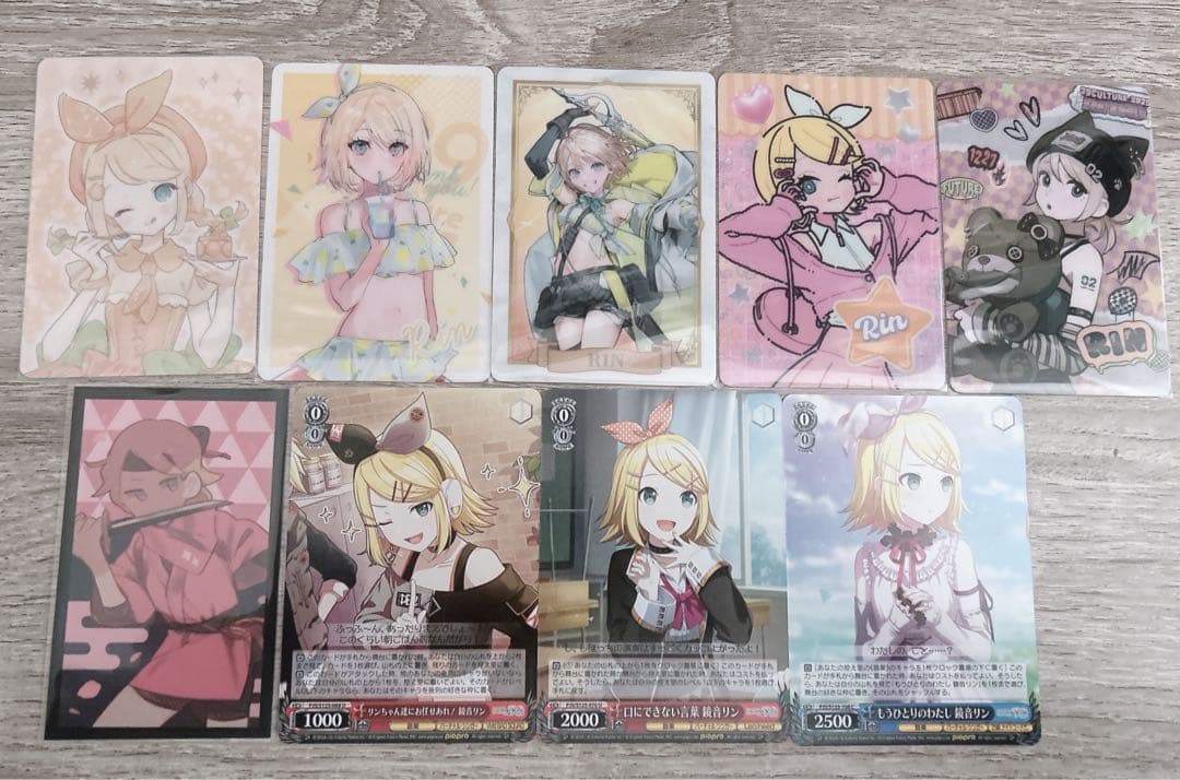 鏡音リン まとめ売り プロセカ ピアプロ VOCALOID 缶バッジ カード