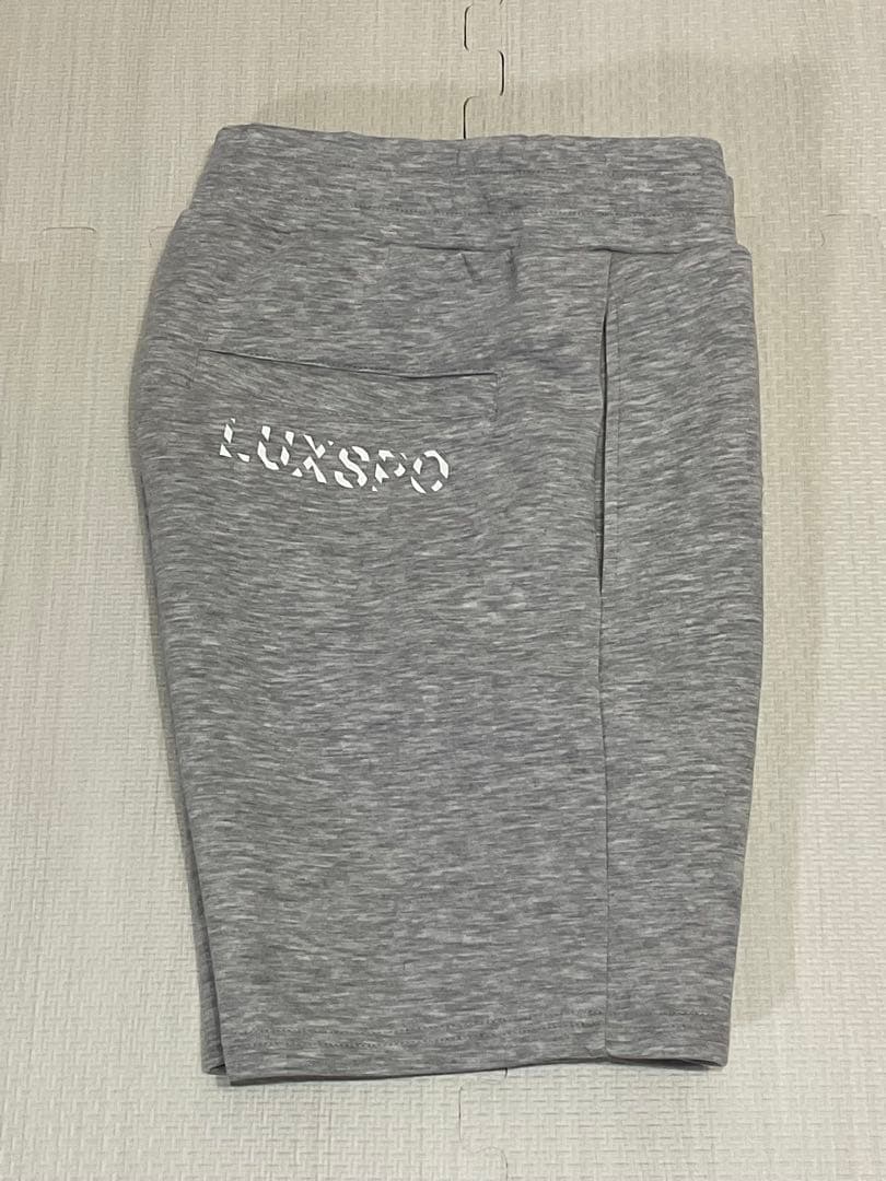 LUXEAKMPLUS / リュクスエイケイエムプラス 刺繍ロゴ ハーフパンツ