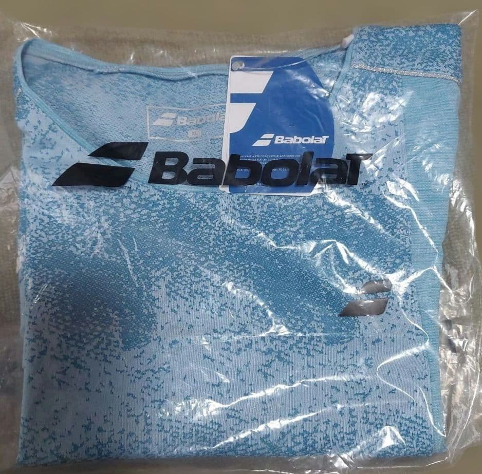 バボラテニスウェアレディースシャツ　アシンメトリーBWG5320　2025　XL