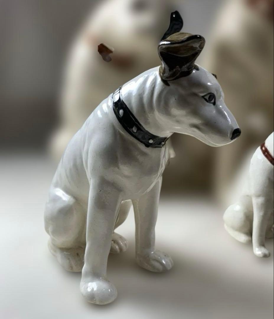 Victor ビクターニッパー犬 12体 置物　高さ約25㎝〜5.5㎝
