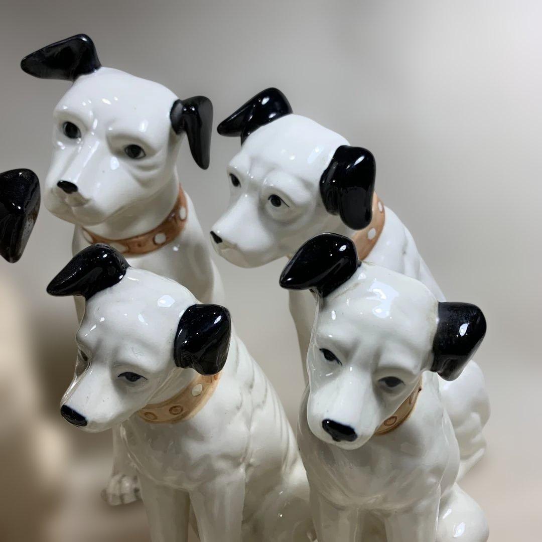 Victor ビクターニッパー犬 12体 置物　高さ約25㎝〜5.5㎝