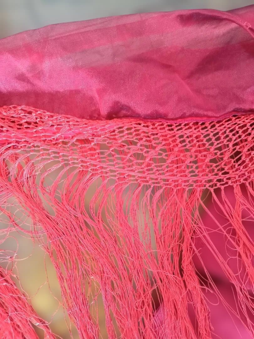 マントンドレス 花柄刺繍