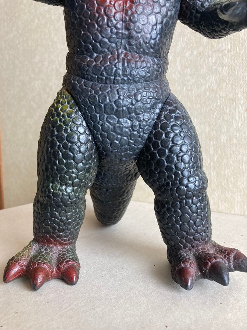 大型 ヴィンテージ怪獣ソフビ 香港製 約35cm UK刻印