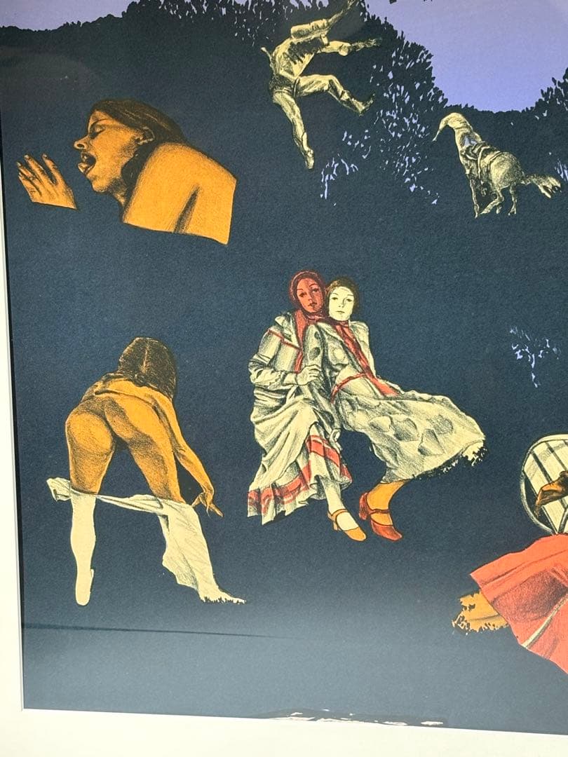 真作池田満寿夫 「ふくろう」 /リトグラフ限定100部