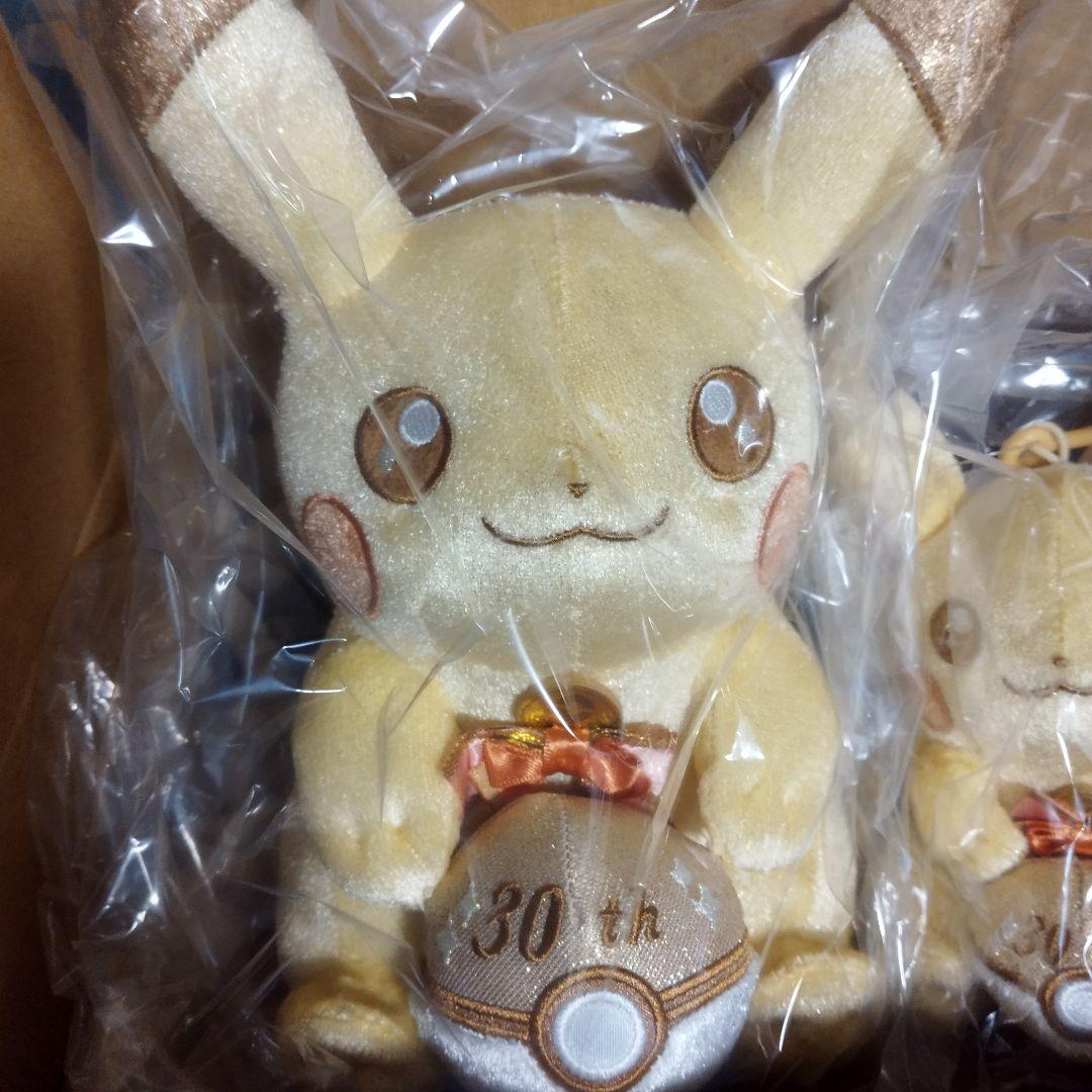 【ポケセン限定】30周年記念 ピカチュウ ぬいぐるみ マスコット 2点セット