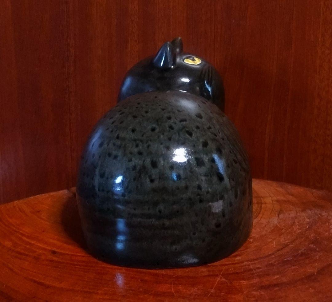 リサラーソン 　マイ　ｍａｊ 　光沢ブラック　　 北欧　 美品