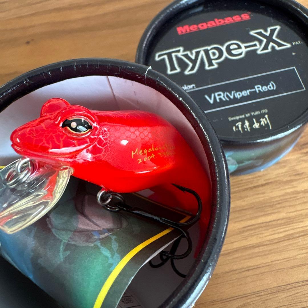 ☆激レア☆初期☆メガバス　タイプX　6個セット　ヴァイパーレッド