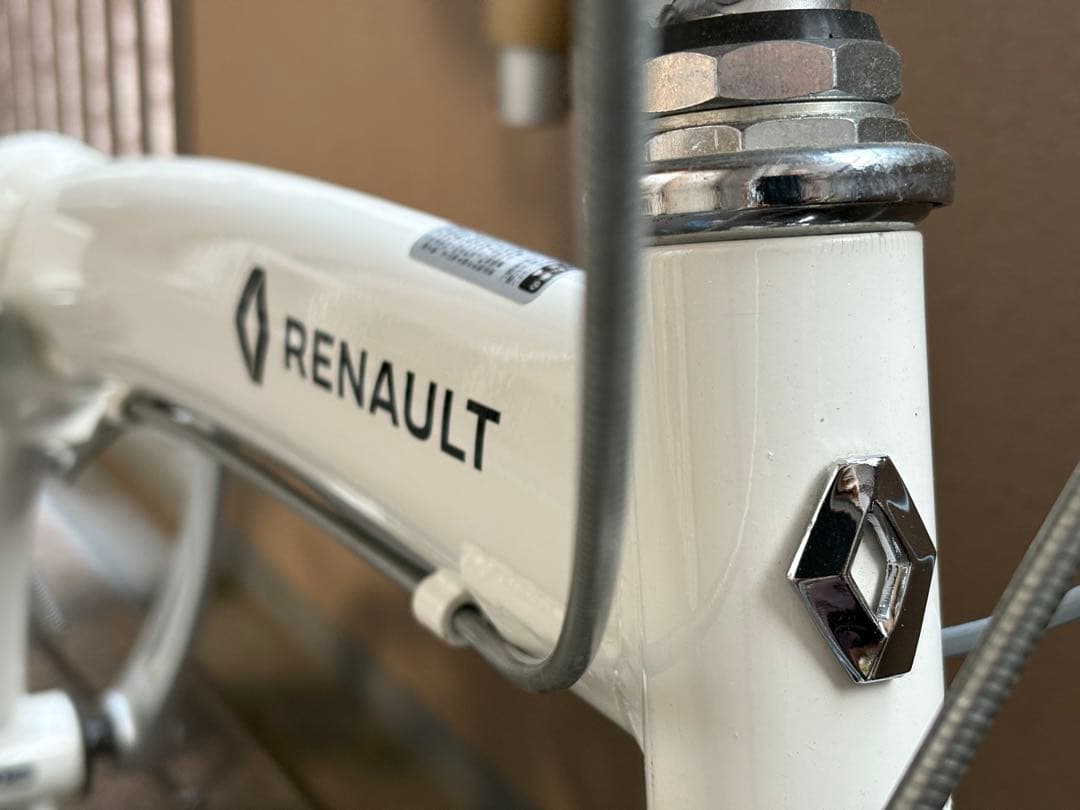[しろ]RENAULT 折りたたみ自転車 ホワイト