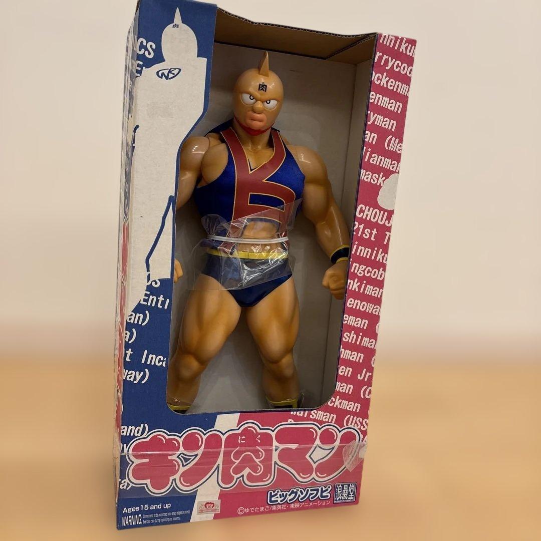 未開封　浪曼堂 浪漫堂 キン肉マンKNシャツ(青) ビッグソフビ