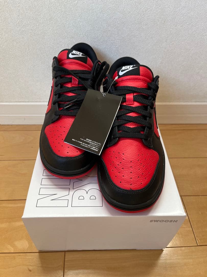 NIKE Dunk Low ブラック/レッド　カスタムオーダー