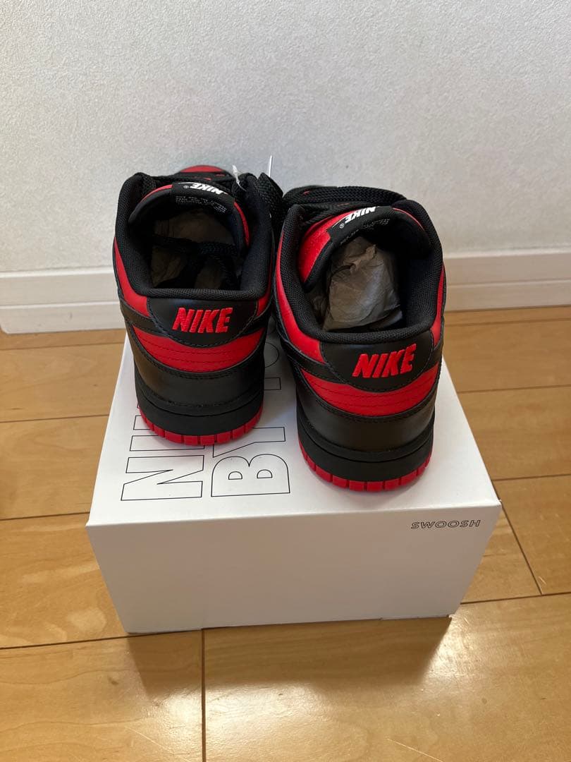 NIKE Dunk Low ブラック/レッド　カスタムオーダー