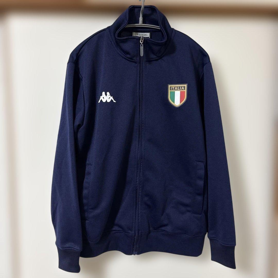 美品　カッパ 00s イタリア代表 セットアップ M トラックジャケット 紺