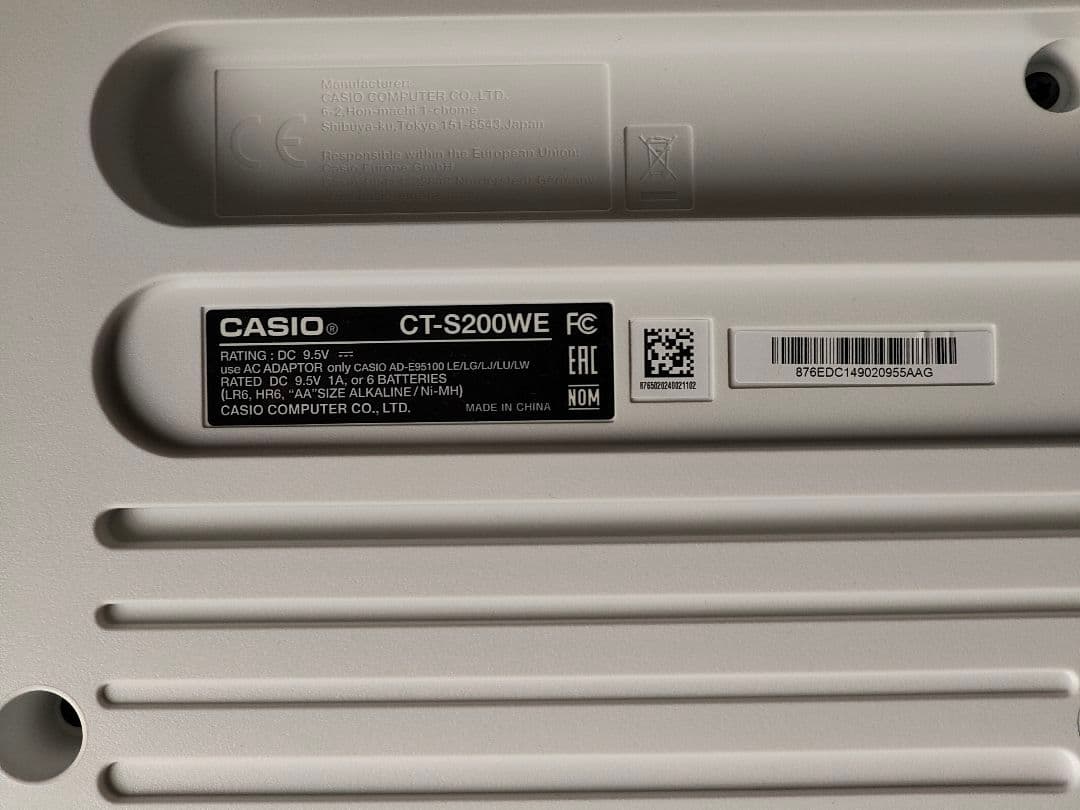 CASIO CT-S200WE キーボード