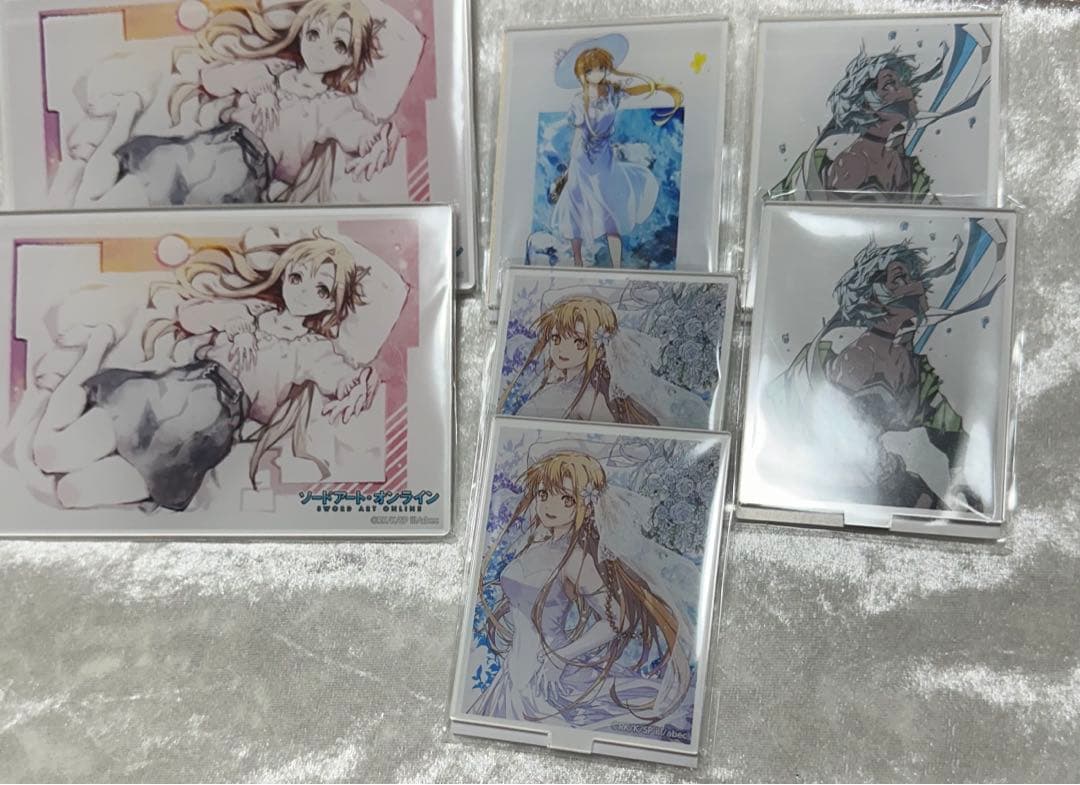 ソードアートオンライン くじ引き堂 15周年 特典 色紙 アクスタ 缶バ セット