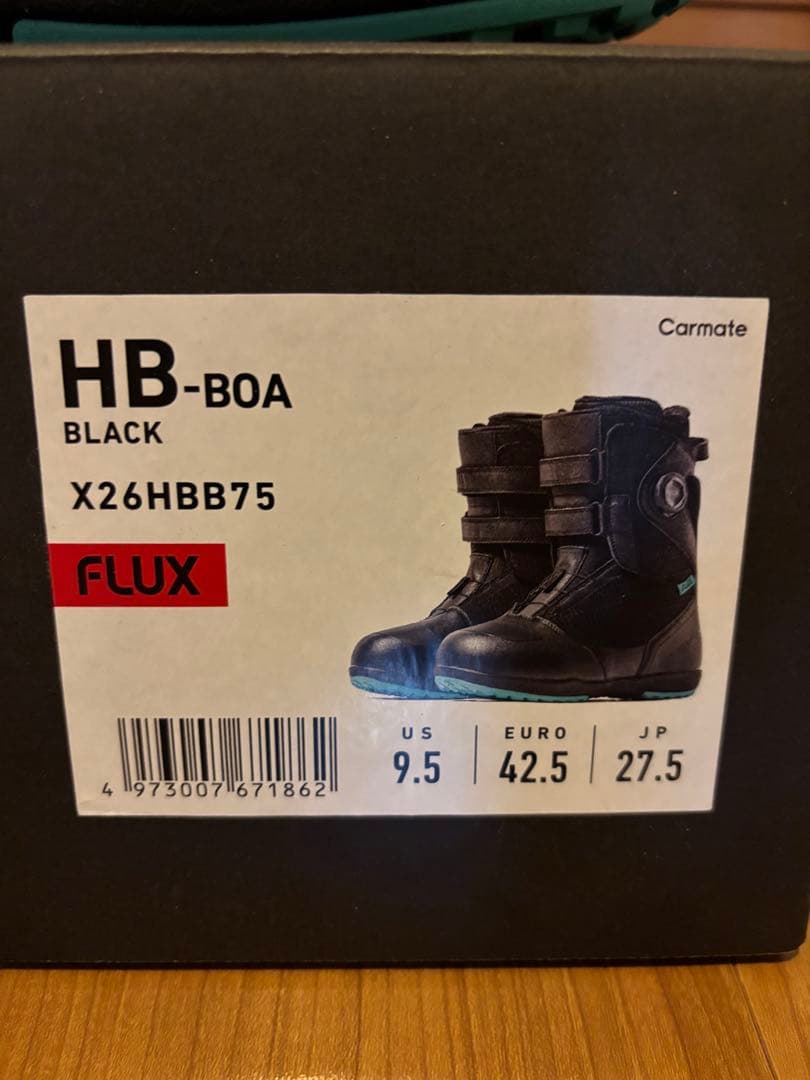 FLUX 今シーズン25-26HB-BOA 27.5センチブラック 9.5 US