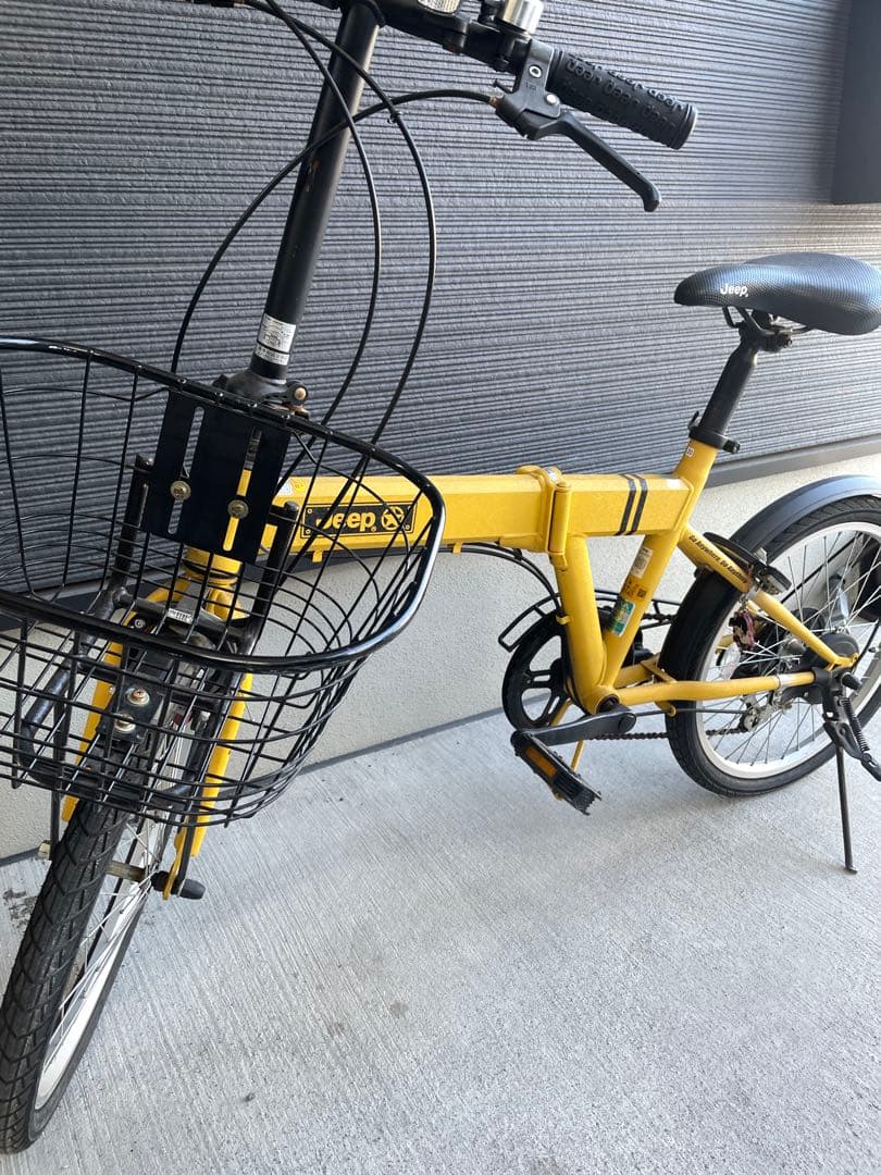 Jeep 折りたたみ自転車 イエロー