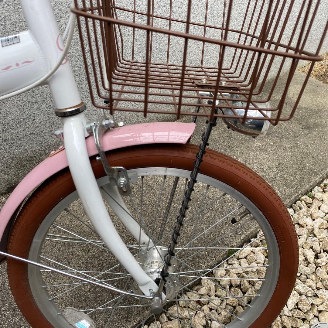 子供用自転車 20インチ　ピンク ブラウンタイヤ