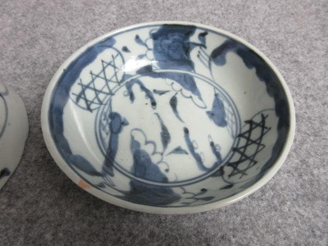 古伊万里染付小皿2枚 [B28918]