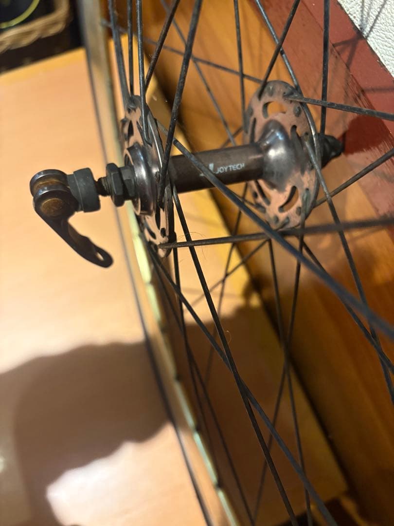自転車ホイール ゴールド シルバー Joytech ピストンバイク