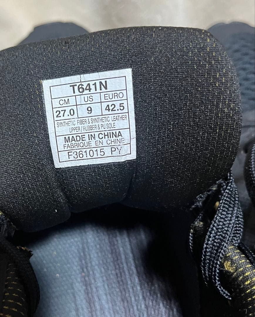 ASICS Run サイズ27.0cm USEDブラック/ゴールド