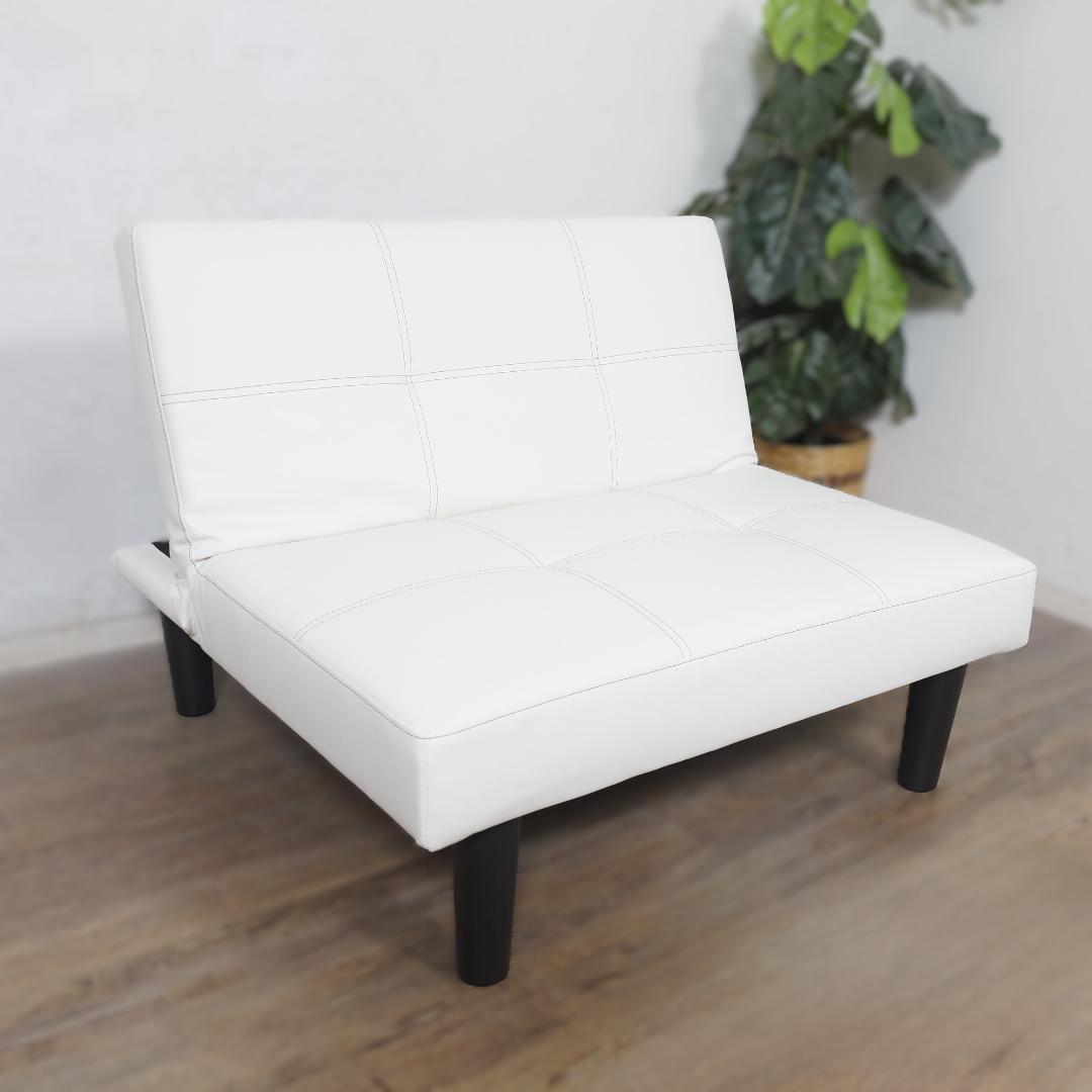 【新品】レザー張り リクライニングソファ　シンプル スタイリッシュ　アウトレット