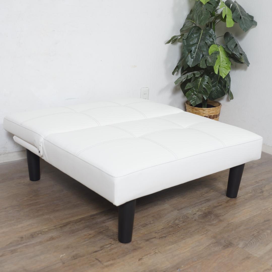 【新品】レザー張り リクライニングソファ　シンプル スタイリッシュ　アウトレット