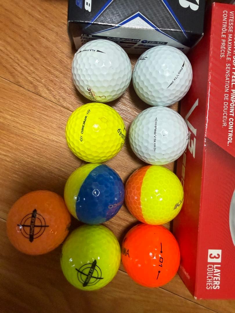 ゴルフボールセット（Srixon, TaylorMade, HONMA） その他