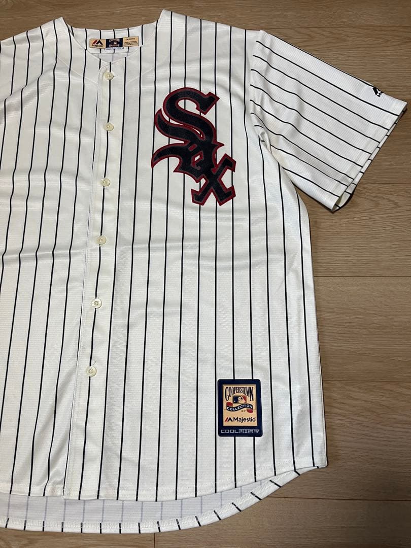 新品 majestic chicago white sox ユニフォーム XL